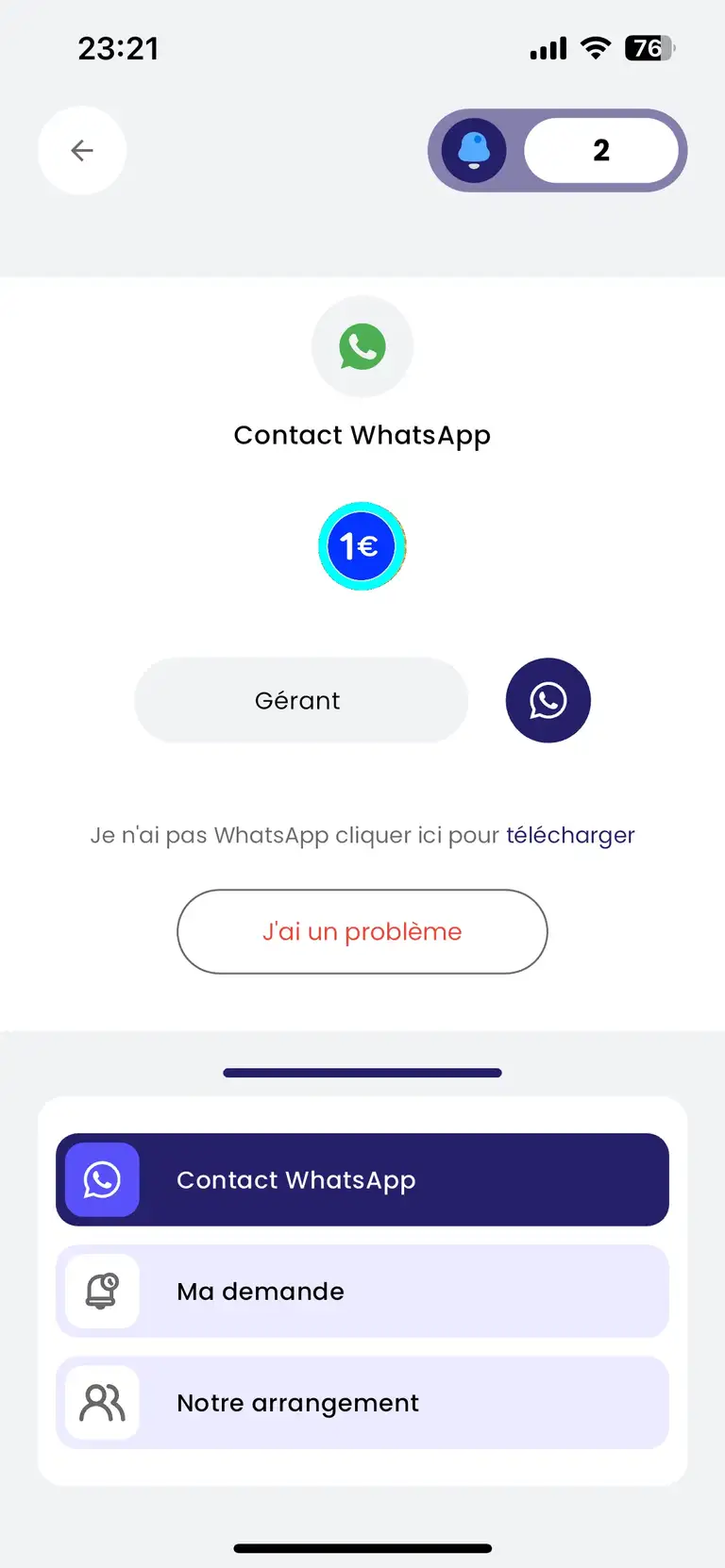 Contacter le professionnel